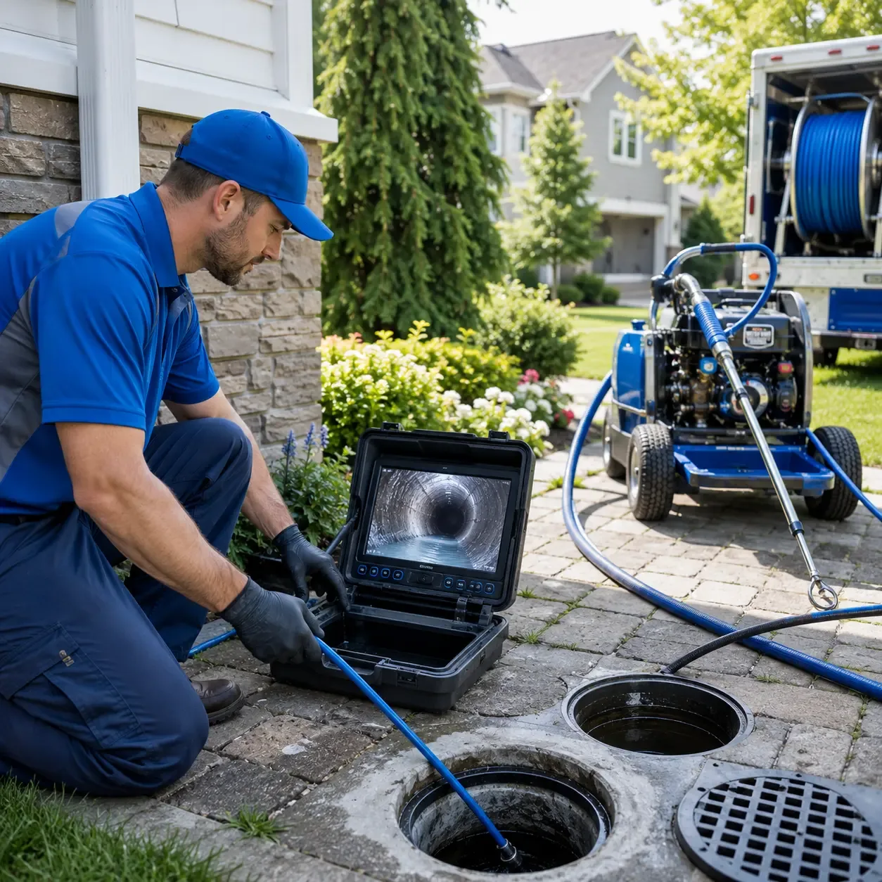 Outdoor drain cleaning professionals serving Tresckow, PA