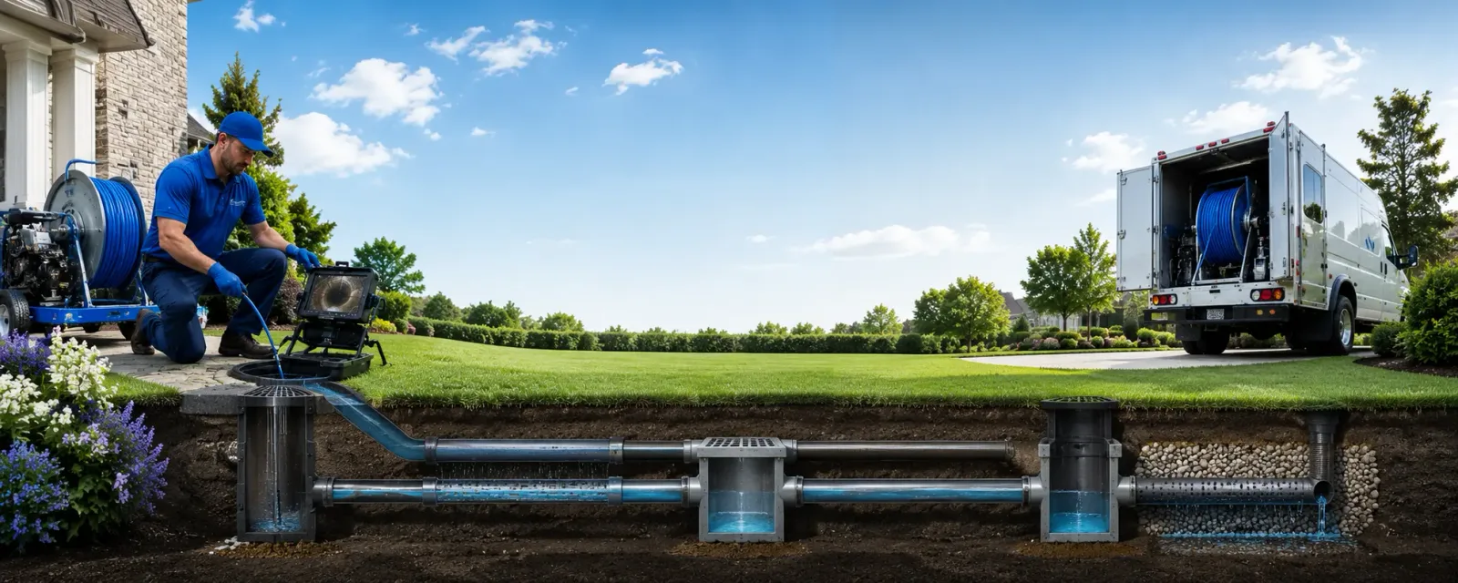 Outdoor drain cleaning information for Tresckow, PA
